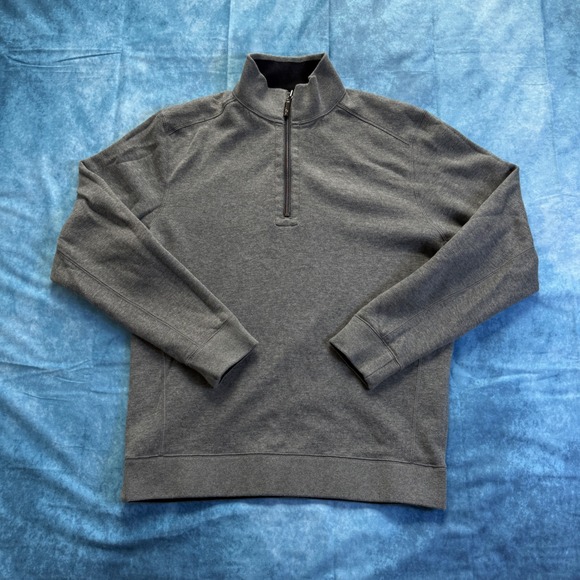 Tommy Bahama Other - Tommy Bahama Gray Quarter Zip Pullover Sweatshirt Men's Large No Size Tag
